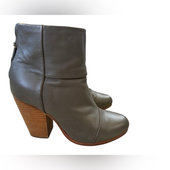Excellent condition gray leather rag & bone newbury boot size 36.5 euro 6.5 us - Picture 5 of 11